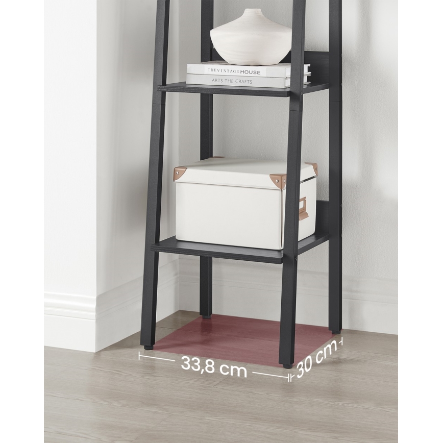 NAVARO fekete könyvespolc