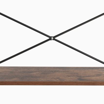 NAVARO könyvespolc barna/fekete