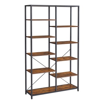 NAVARO könyvespolc barna/fekete