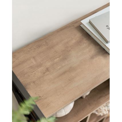 NAVARO könyvespolc barna/fekete