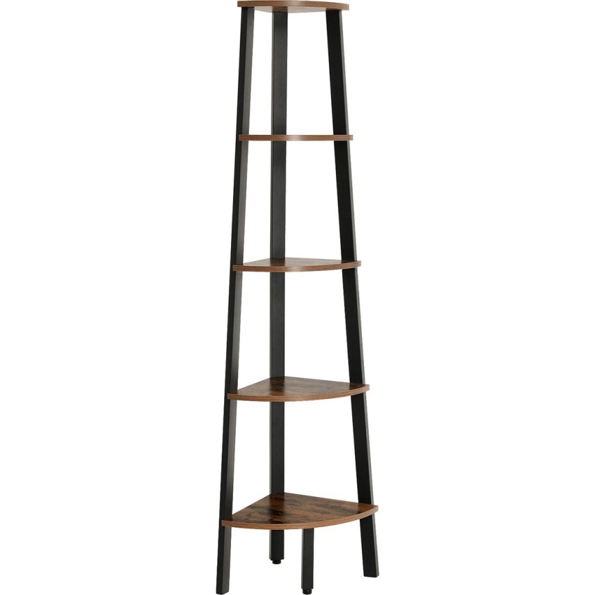 NAVARO könyvespolc barna/fekete