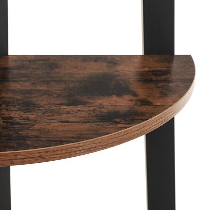 NAVARO könyvespolc barna/fekete