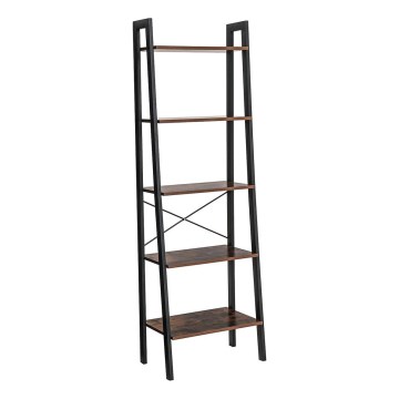 NAVARO könyvszekrény barna/fekete