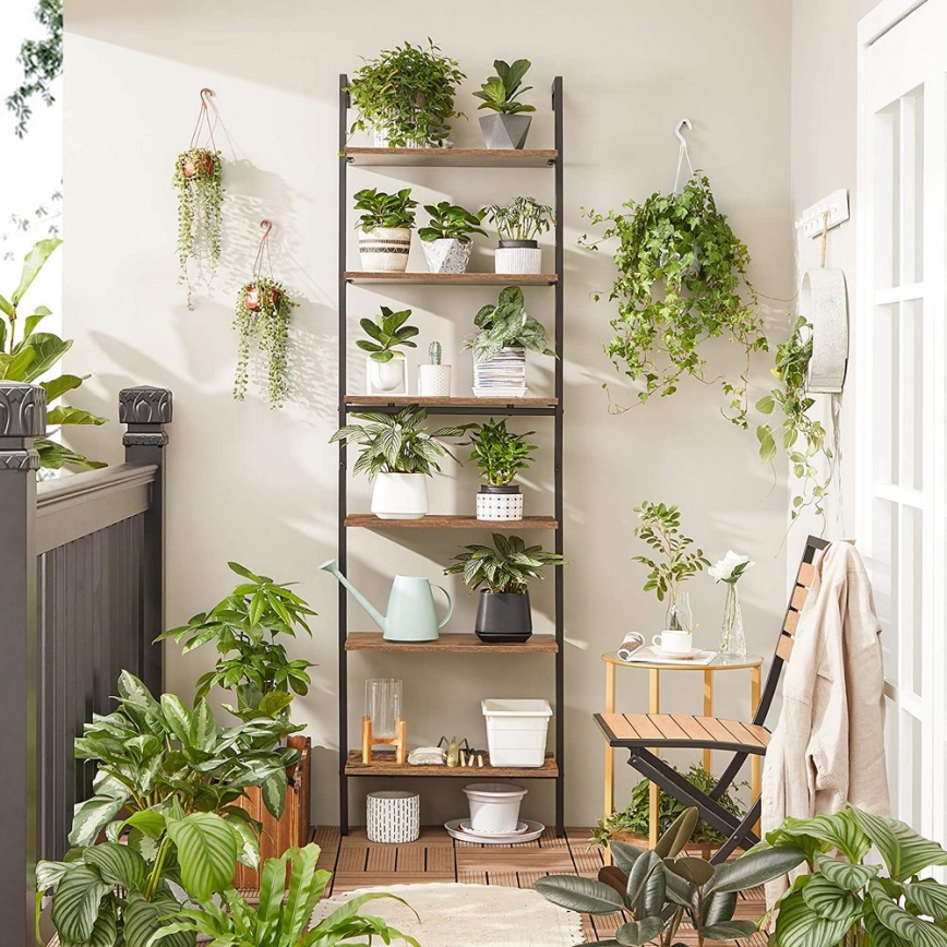 NAVARO könyvszekrény barna/fekete