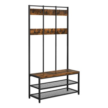 NAVOR álló fogas, barna/fekete