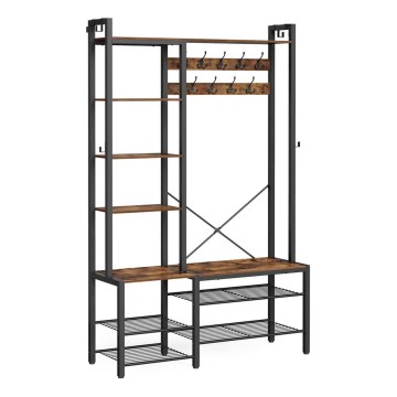 NAVOR álló fogas, barna/fekete