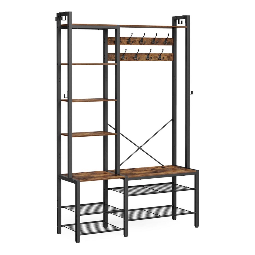 NAVOR álló fogas, barna/fekete