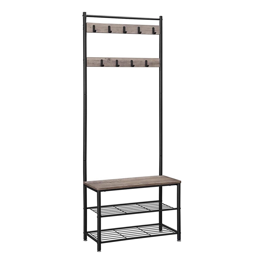 NAVOR álló ruhafogas barna/fekete