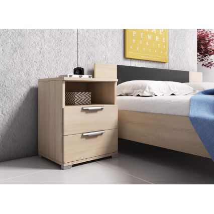 NED éjjeliszekrény sonoma tölgy