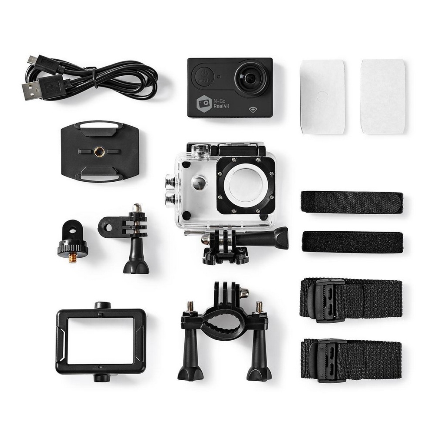Akció kamera vízálló tokkal 4K Ultra 60 fps HD/WiFi/2 FTF 16MP