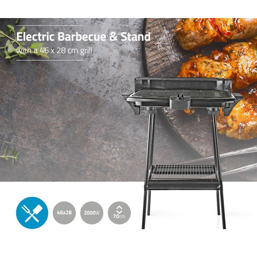 Elektromos grill állvánnyal 2000W/230V