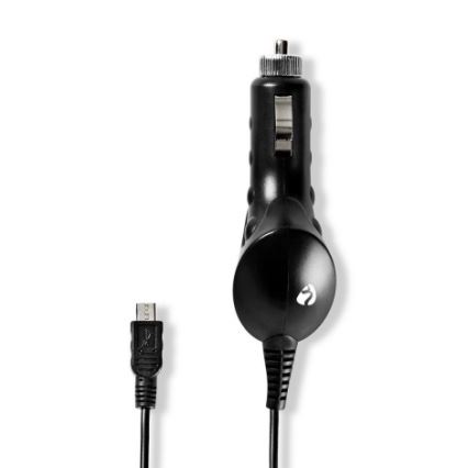 Autós töltő 1xUSB 5V/1A + micro USB kábel 100 cm