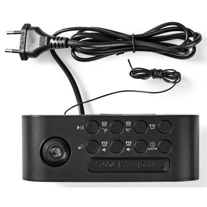 Rádiós ébresztőóra LED kijelzővel és projektorral 230V