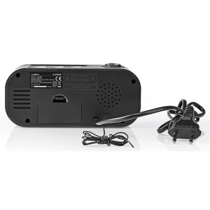 Rádiós ébresztőóra LED kijelzővel és projektorral 230V