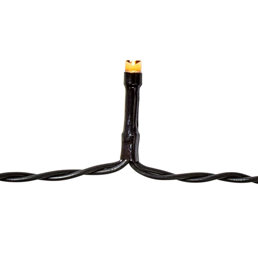 LED Kültéri karácsonyi lánc 96xLED/7 funkciós/3xAA 7,7m IP44 meleg fehér