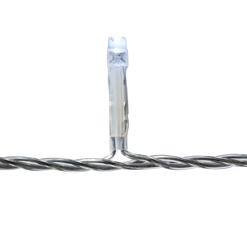 LED kültéri függöny 360 LED/7 funkció 14 m IP44 hideg fehér