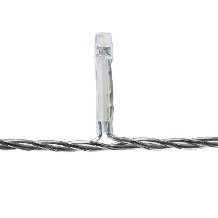 LED kültéri függöny 360 LED/7 funkció 14 m IP44 hideg fehér