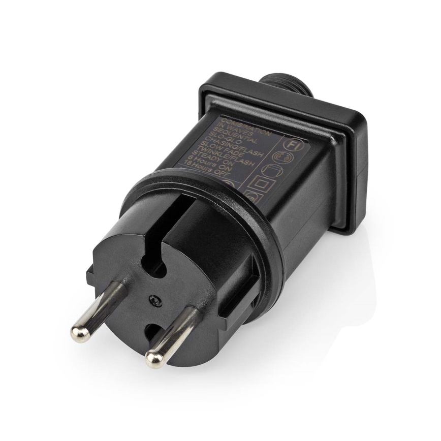 LED kültéri függöny 360 LED/7 funkció 14 m IP44 hideg fehér