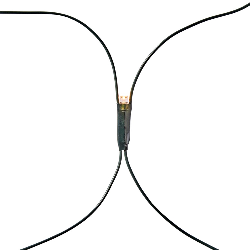 LED Kültéri karácsonyi függöny 160xLED/7 funkciós 5m IP44 meleg fehér