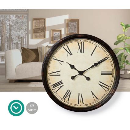 Falióra 1xAA á. 50 cm bézs/fekete