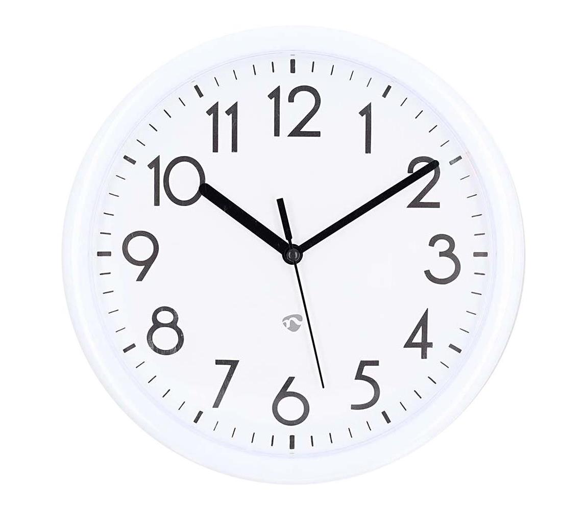 CLWA105WT falióra, 22 cm átmérő, 1xAA, fehér CLWA105WT