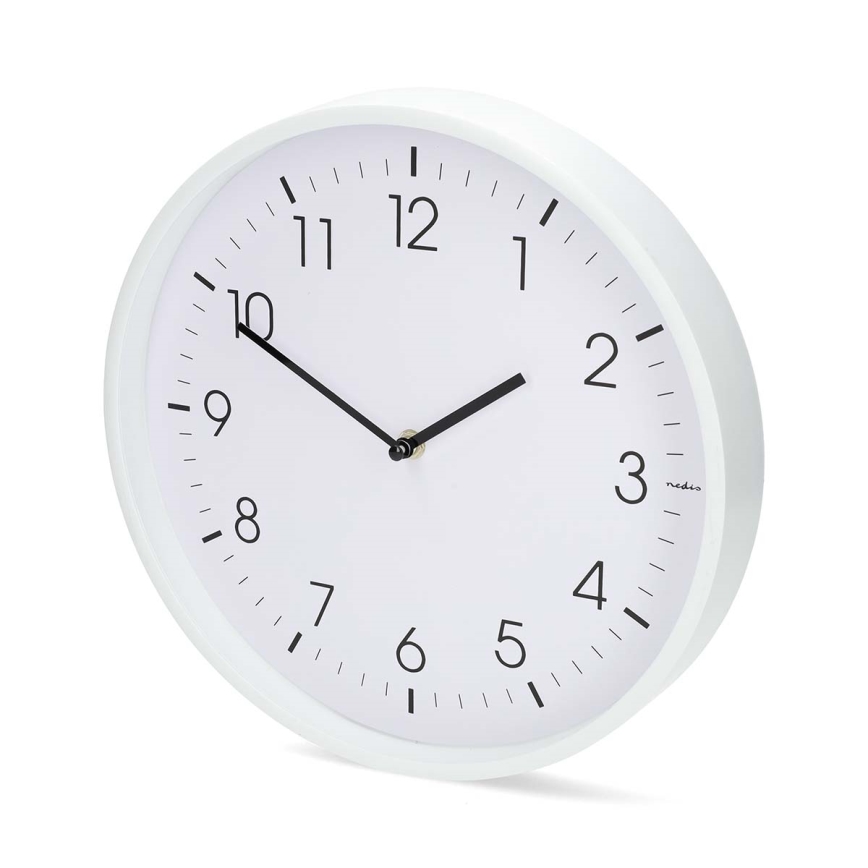 Falióra, átmérő 30,8 cm, 1x AA elem, fehér