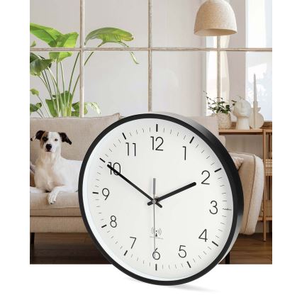 Falióra, átmérő 30,5 cm, 1x AA, fekete