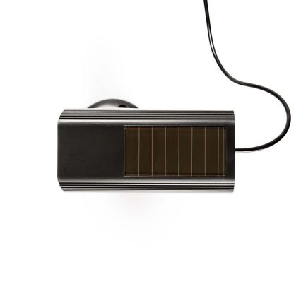 LED biztonsági kamera makett napelemes panellel 2xAA IP44