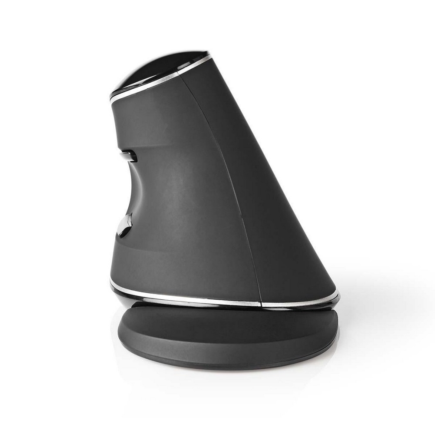 Nedis ERGOMSWS200BK − Ergonomikus vezeték nélküli egér 1600 dpi