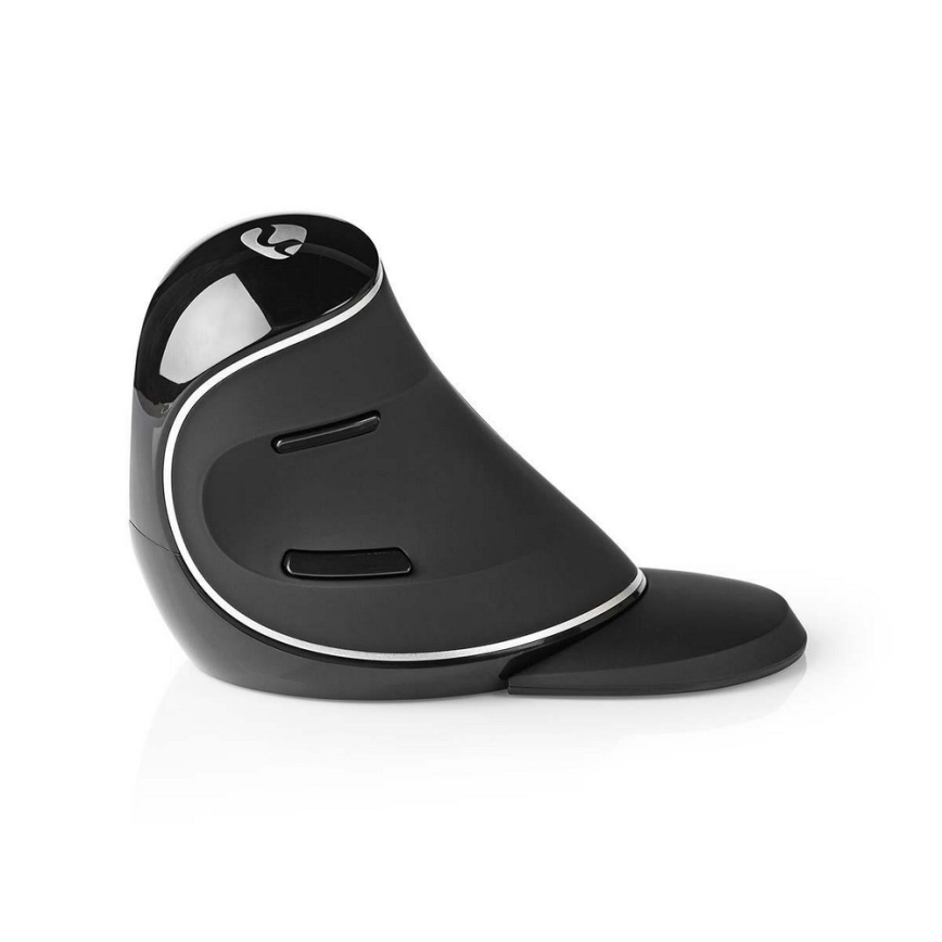 Nedis ERGOMSWS200BK − Ergonomikus vezeték nélküli egér 1600 dpi