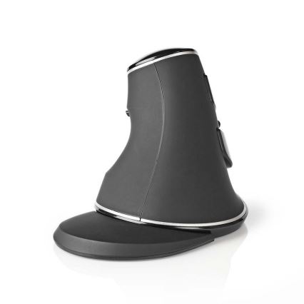 Nedis ERGOMSWS200BK − Ergonomikus vezeték nélküli egér 1600 dpi