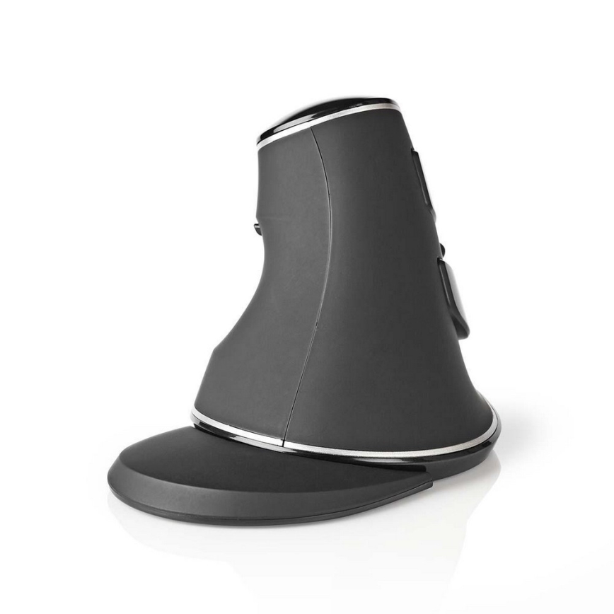 Nedis ERGOMSWS200BK − Ergonomikus vezeték nélküli egér 1600 dpi