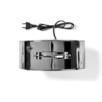 Asztali ventilátor RETRO 20W/230V matt króm ø25 cm