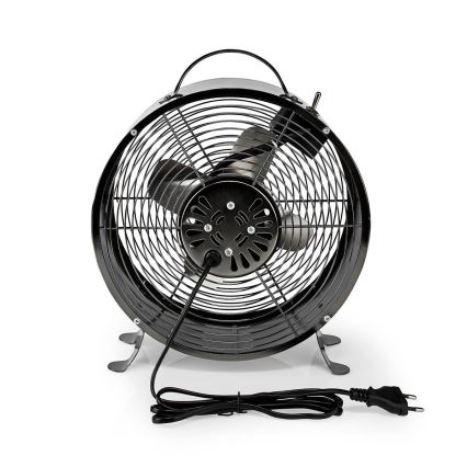 Nedis FNCL10GM20 - Asztali ventilátor RETRO 20W/230V szürke ø25 cm