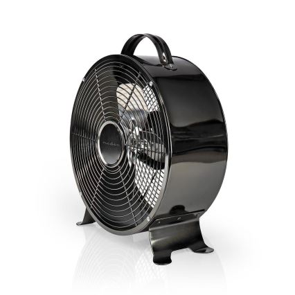 Nedis FNCL10GM20 - Asztali ventilátor RETRO 20W/230V szürke ø25 cm