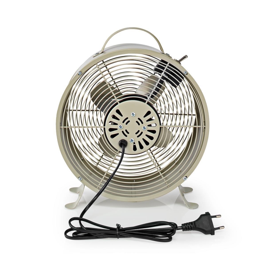 Asztali ventilátor RETRO 20W/230V szürke ø25 cm