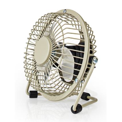 Asztali ventilátor 3W/USB 10 cm szürke