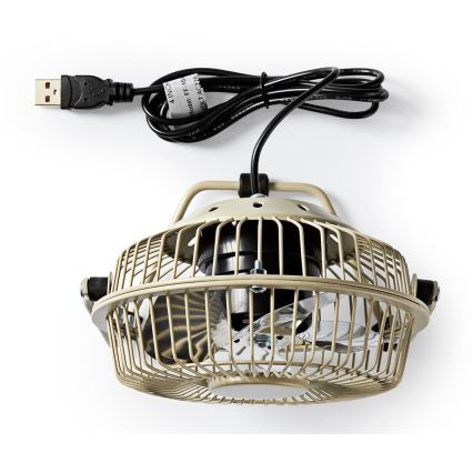 Asztali ventilátor 3W/USB 10 cm szürke