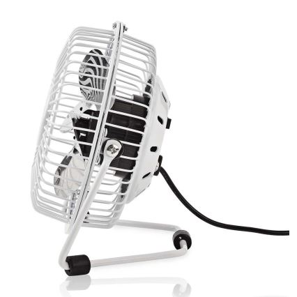 Asztali ventilátor 3W/USB 10 cm fehér