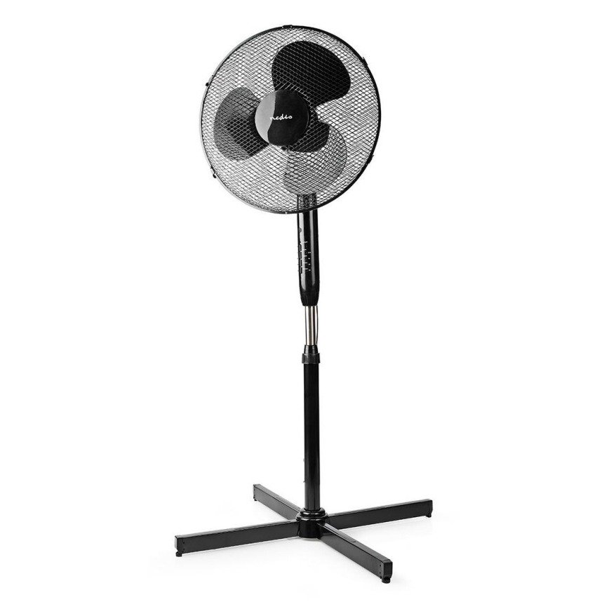 Álló ventilátor 40W/230V fekete + távirányító