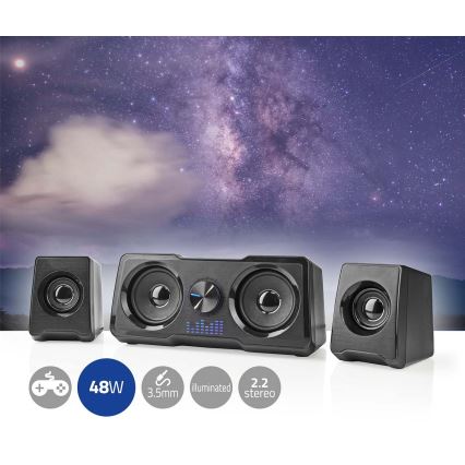 LED Gaming hangszórók 48W/5V