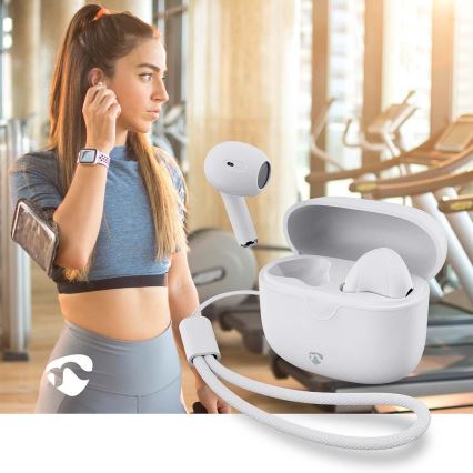 Vezeték nélküli fülhallgató 250 mAh + 2x 30 mAh fehér