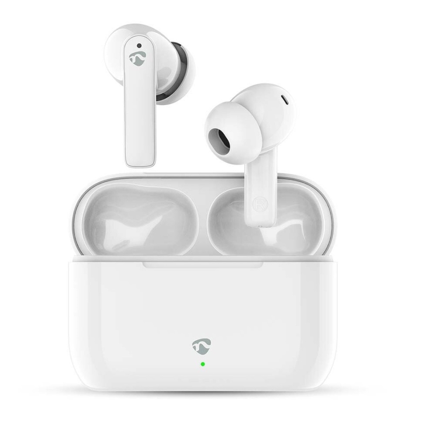 Vezeték nélküli fülhallgató ENC-vel 450 mAh + 2x 40 mAh IPX4 fehér