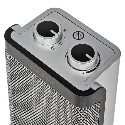 Ventilátor kerámia fűtőelemmel 1000/1500W/230V ezüst