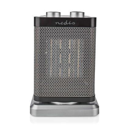 Ventilátor kerámia fűtőelemmel 1000/1500W/230V ezüst