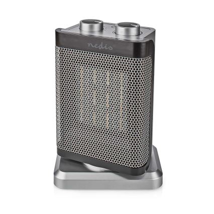 Ventilátor kerámia fűtőelemmel 1000/1500W/230V ezüst