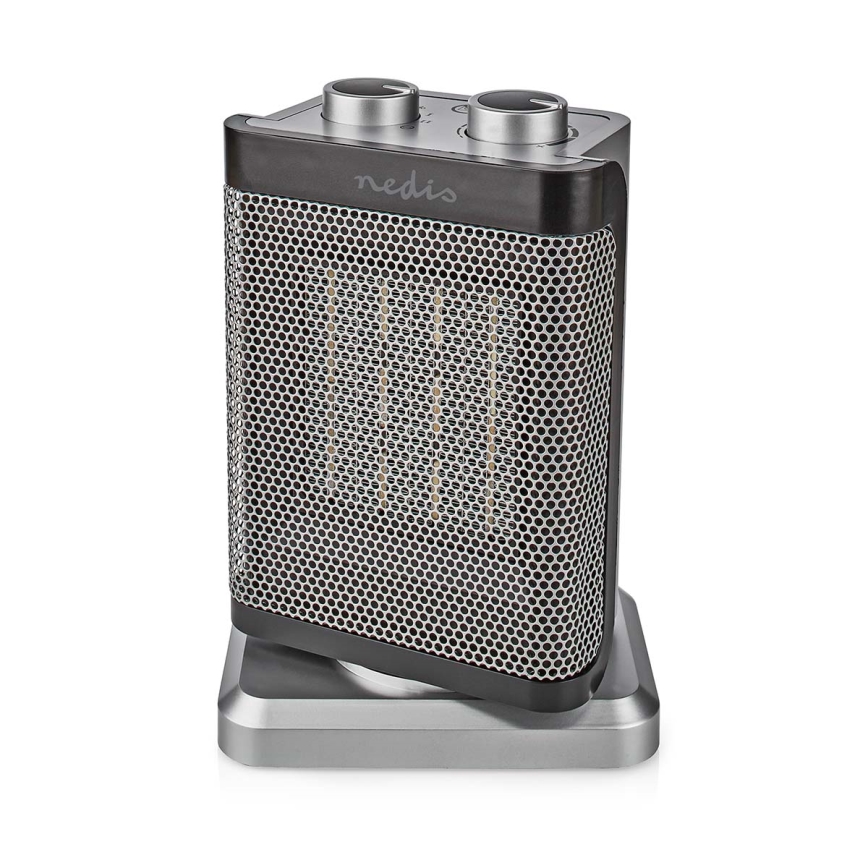 Ventilátor kerámia fűtőelemmel 1000/1500W/230V ezüst