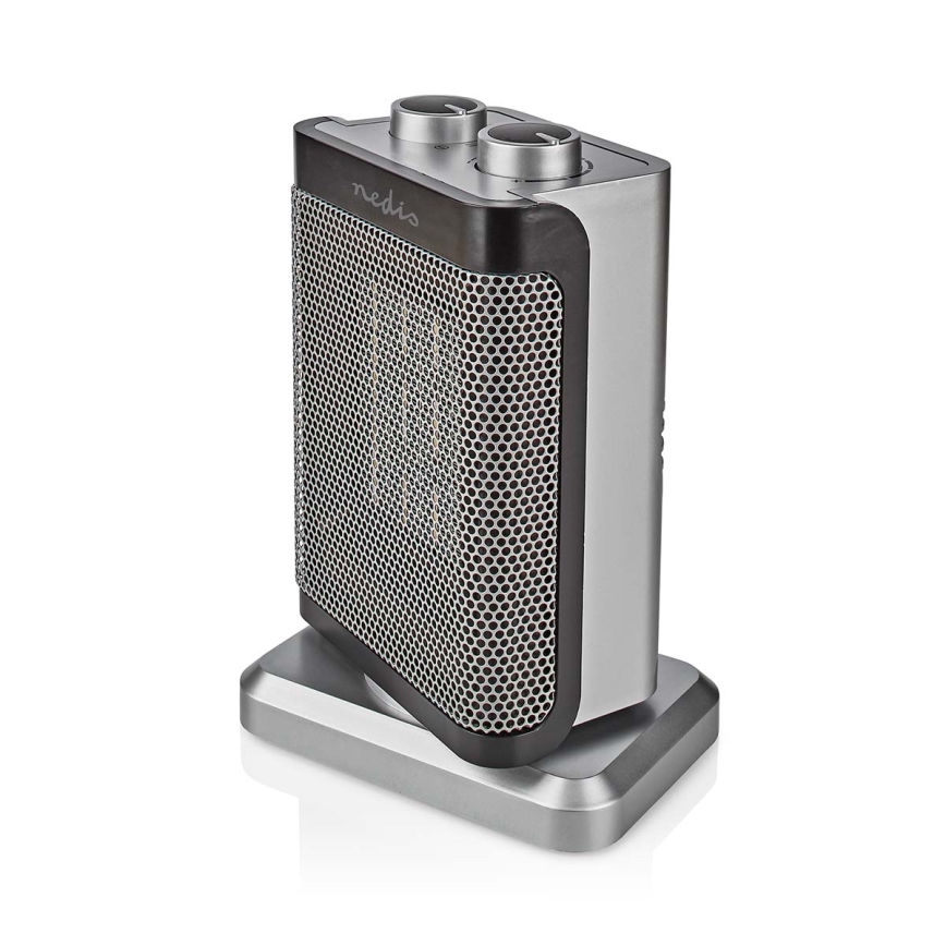 Ventilátor kerámia fűtőelemmel 1000/1500W/230V ezüst