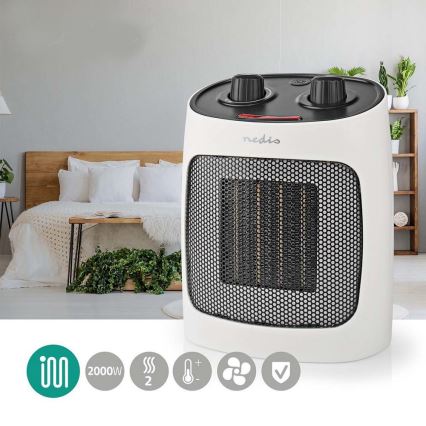 Ventilátor kerámia fűtőelemmel 1000/2000W/230V