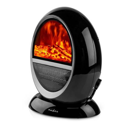 Ventilátor kerámia fűtőelemmel 1000/1500W/230V fekete